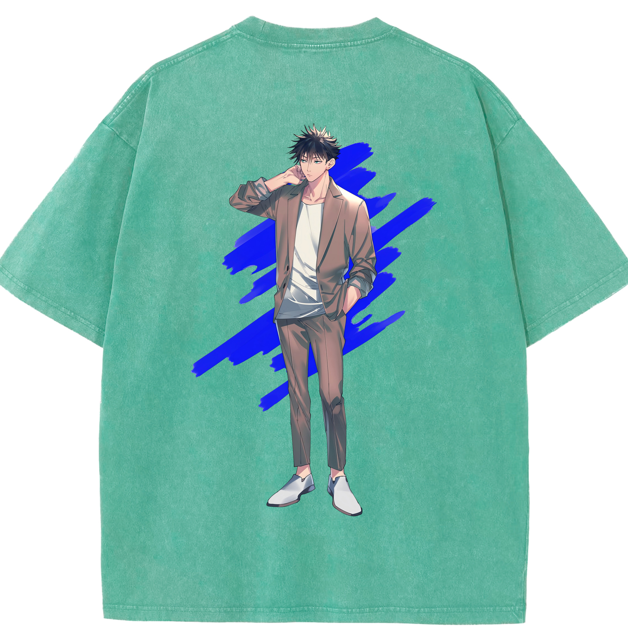 （画像用） 呪術廻戦 Jujutsu Kaisen 綿100% ヴィンテージ風 半袖Tシャツ（背面プリント）